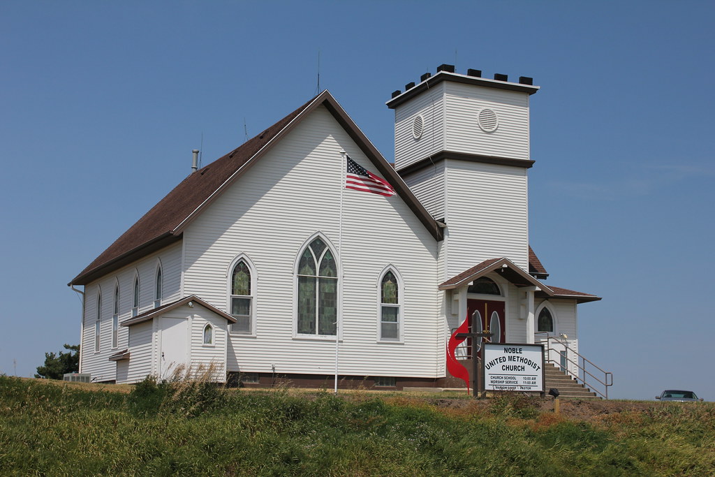 Noble United Methodist Church rural Lyman, IA Tom McLaughlin Flickr