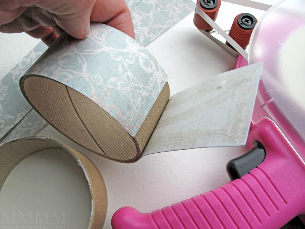 Step 12) Stick the patterned paper on the outside of the t… Flickr