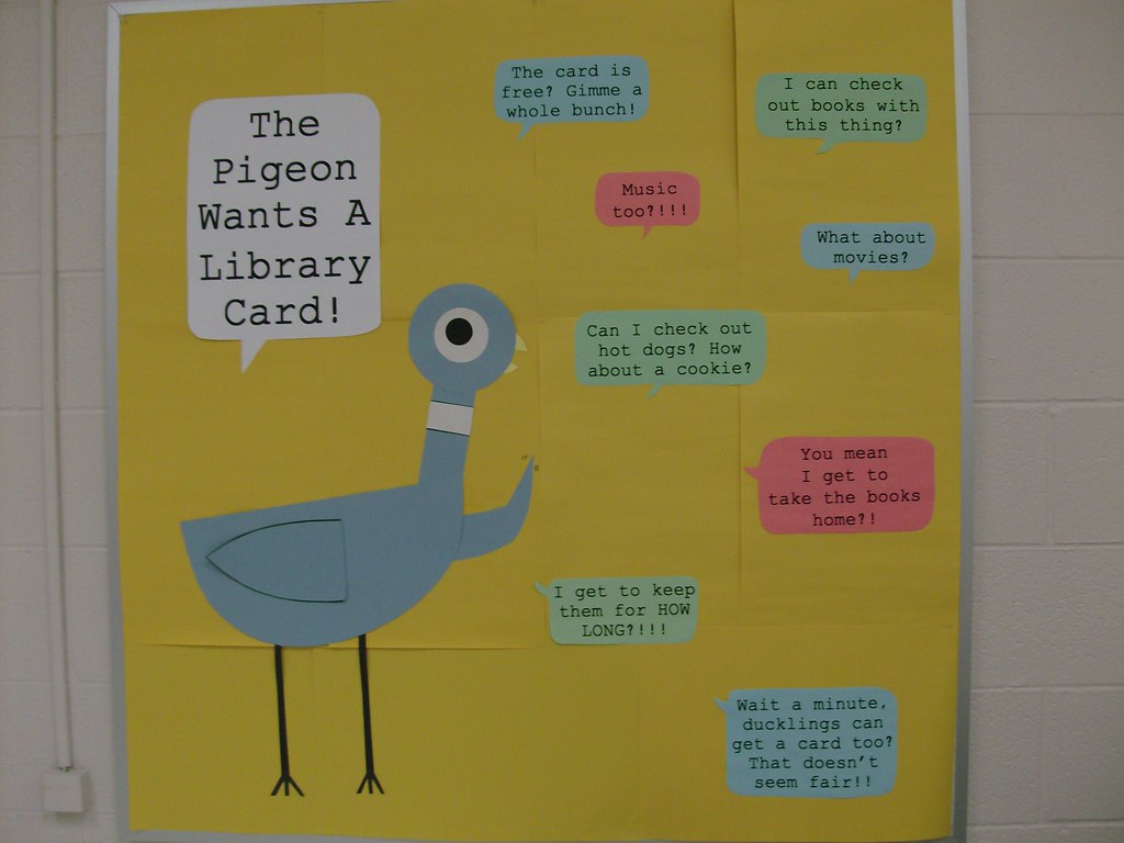 Pigeon Wants a Library Card Capital Area District Libraries Flickr
