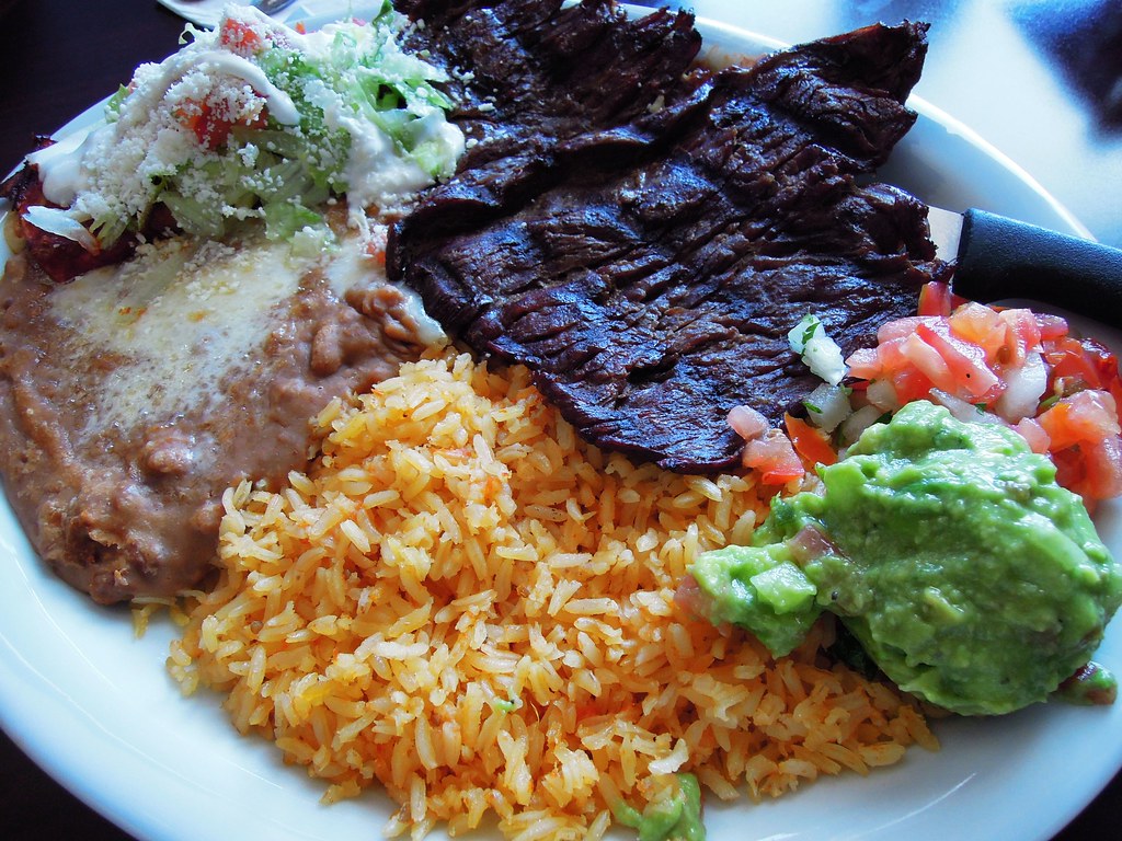Mexican steak rice San Bernardino, California, USA 美國 v… Flickr