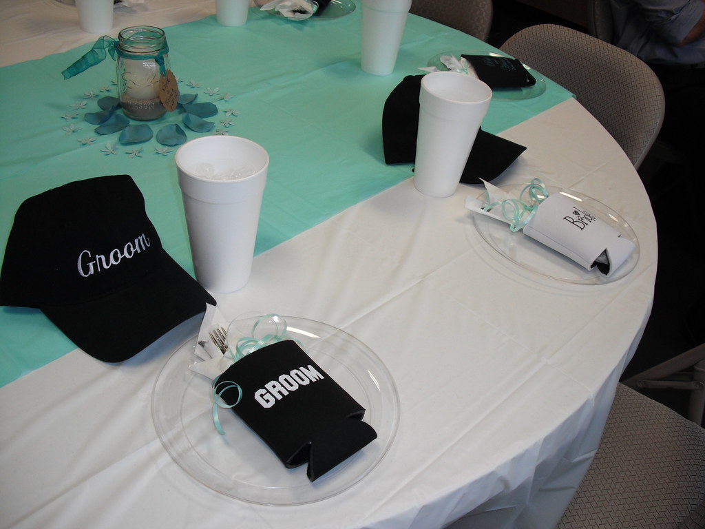 Bride and groom plates rehearsal dinner Annirose Flickr