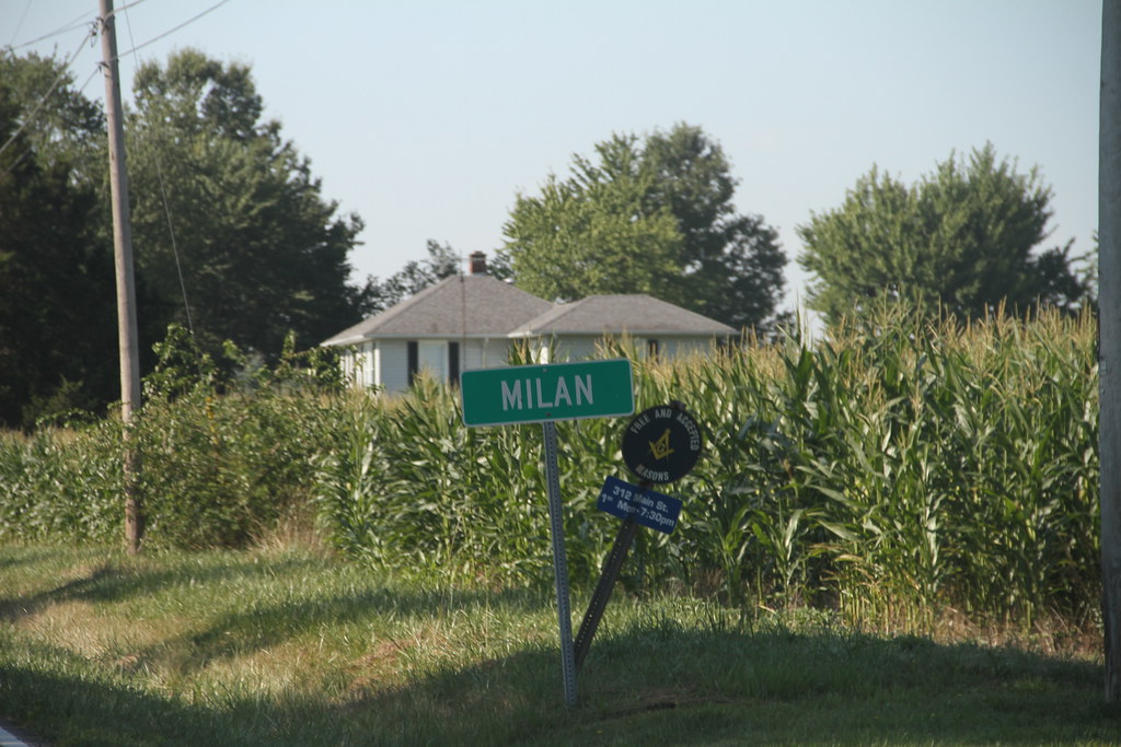 Milan Indiana, Ripley County IN Google Map Wikipedia Bruce Wicks