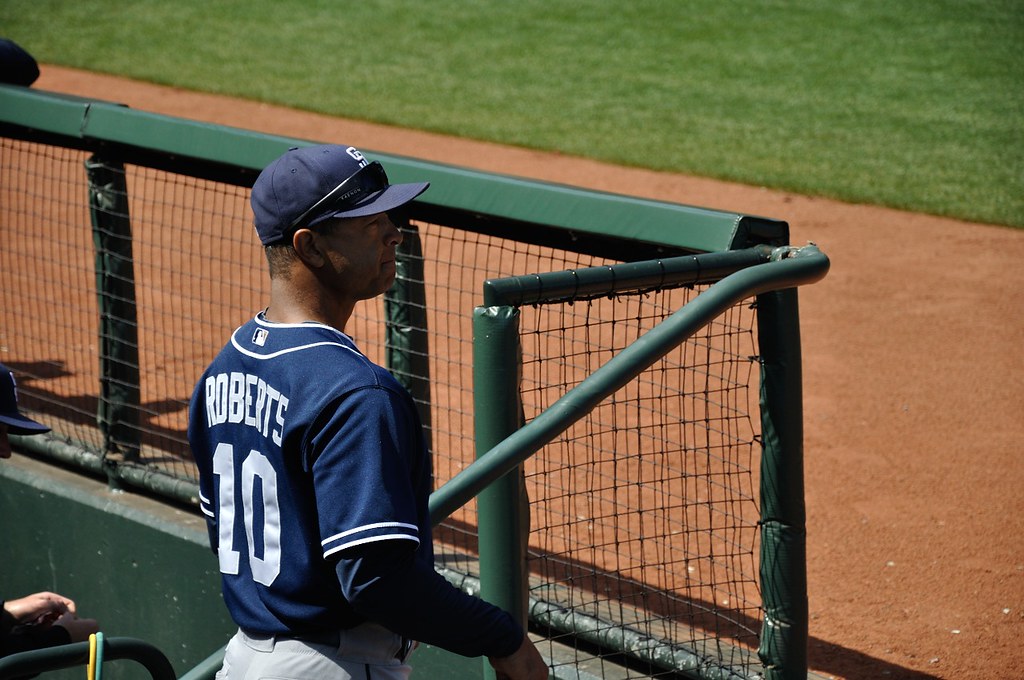 Mr. Dave Roberts, first base coach, San Diego Padres Flickr