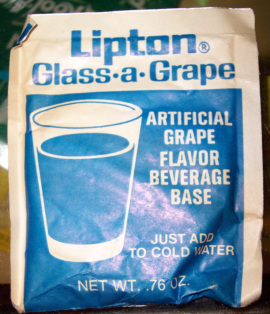 Vintage Lipton GlassaGrape Artificial Grape Flavor Bever… Flickr