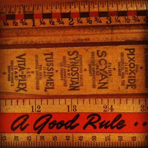 A good rule. My collection of 3 vintage ad rulers Janine Vangool Flickr