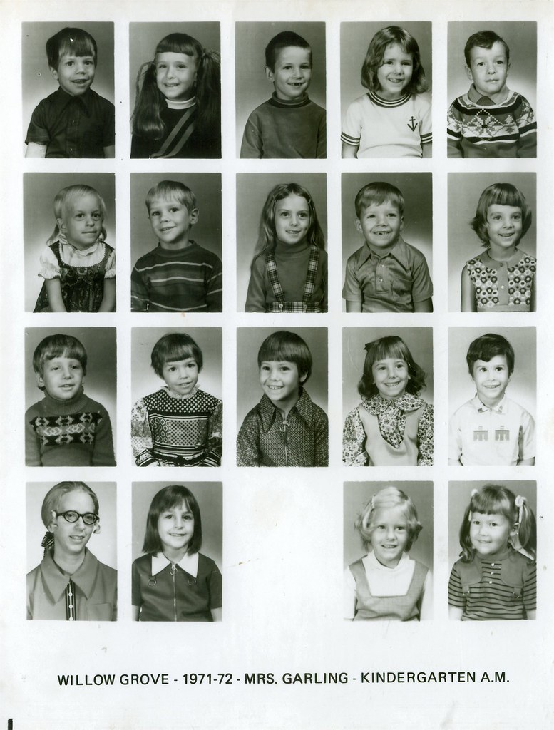 Kindergarten class picture, Buffalo Grove 1972 Willow Grov… Flickr