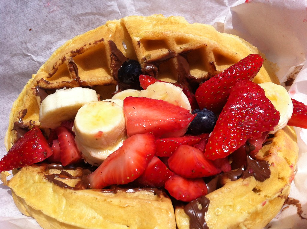Nutella and Fresh Fruit Waffle Sandwich Magic Kingdom Sl… Flickr