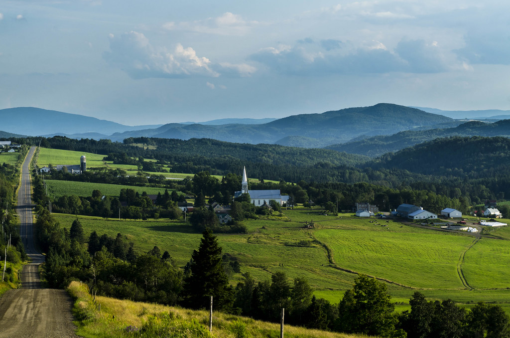 Elevation of East Hereford, QC J0B, Canada Topographic Map Altitude Map