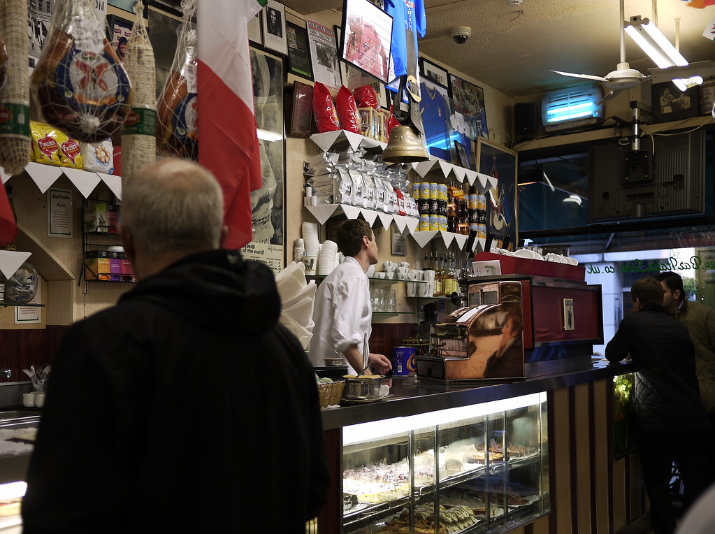 Bar Italia, Soho Originally from Piacenza, Italy. The coup… Flickr