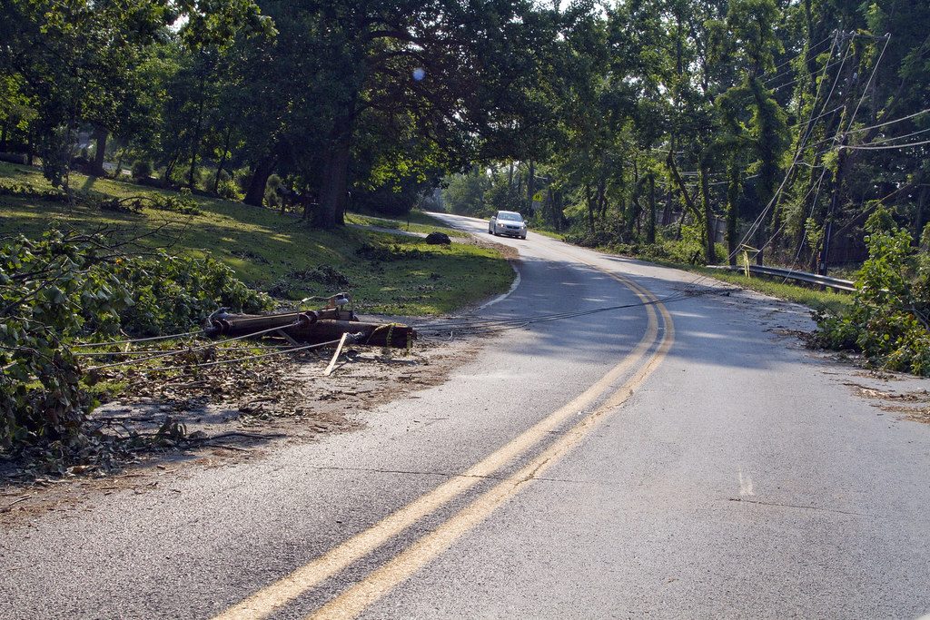 Glen Road, Potomac, Storm Damage, Wires down, Pole broken.… Flickr