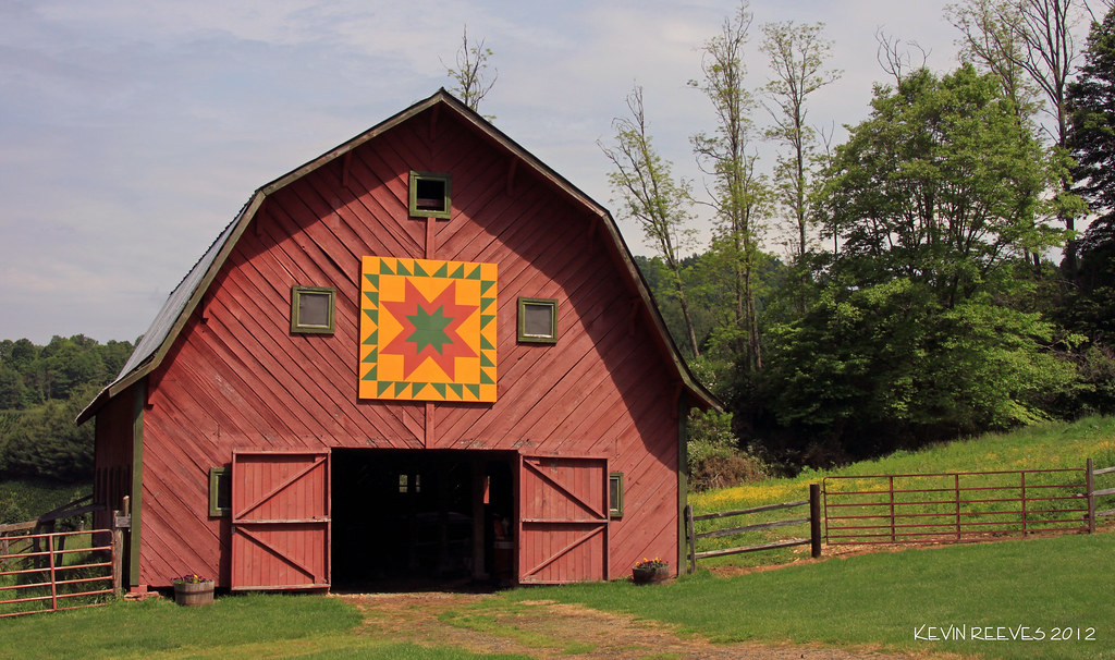 Ashe County Barn Quilt Three Top Road Creston, North Carol… Flickr