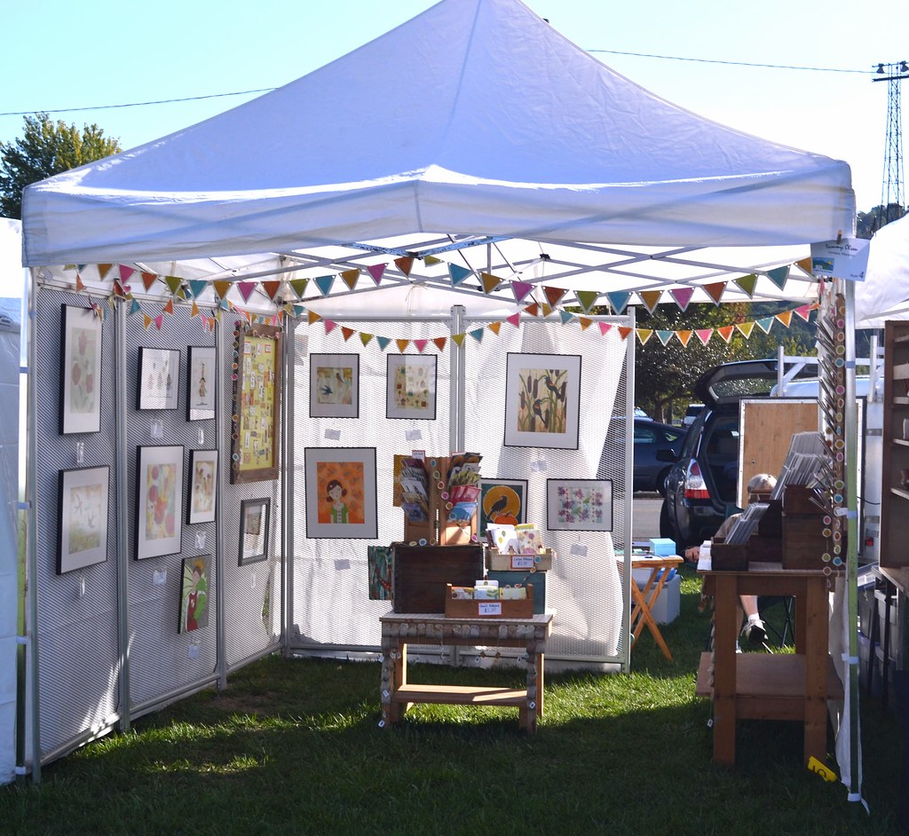 My Booth! My first ever art fair booth at the Driftless Ar… Flickr