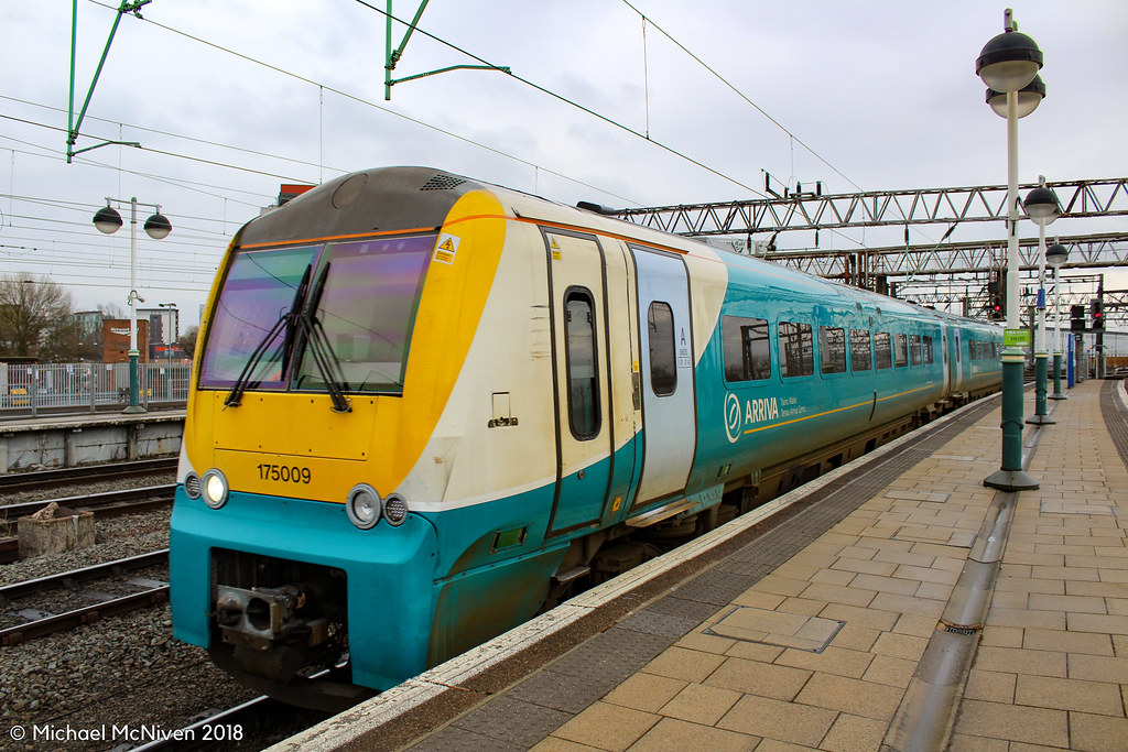 Arriva Trains Wales 175009 Seen at Manchester Airport on a… Flickr
