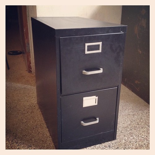 Black metal 2 drawer file condition Flickr