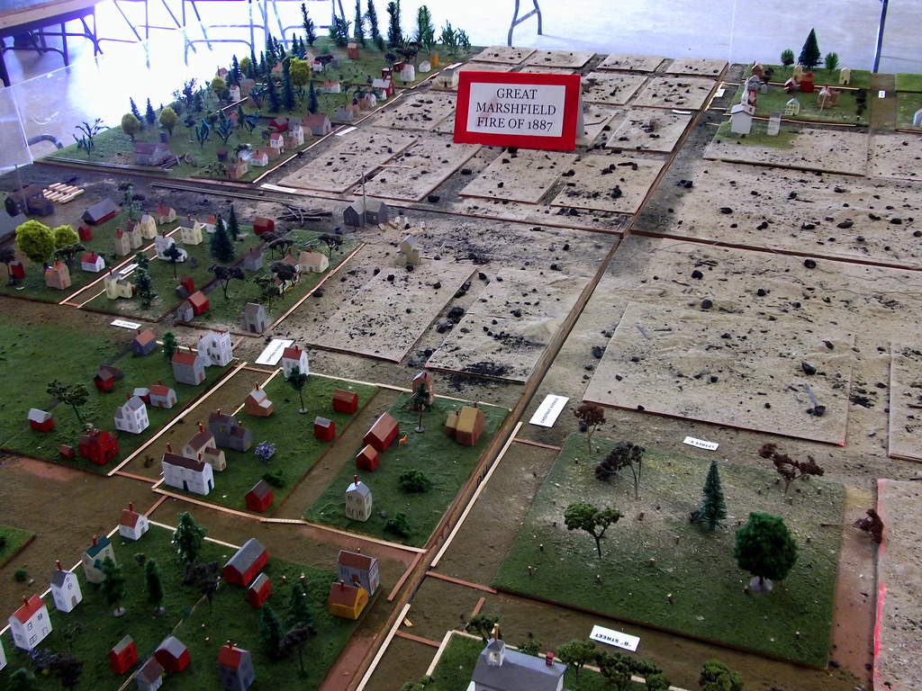 Great Marshfield Fire Of 1887 Model. At the Treasures Of T… Flickr