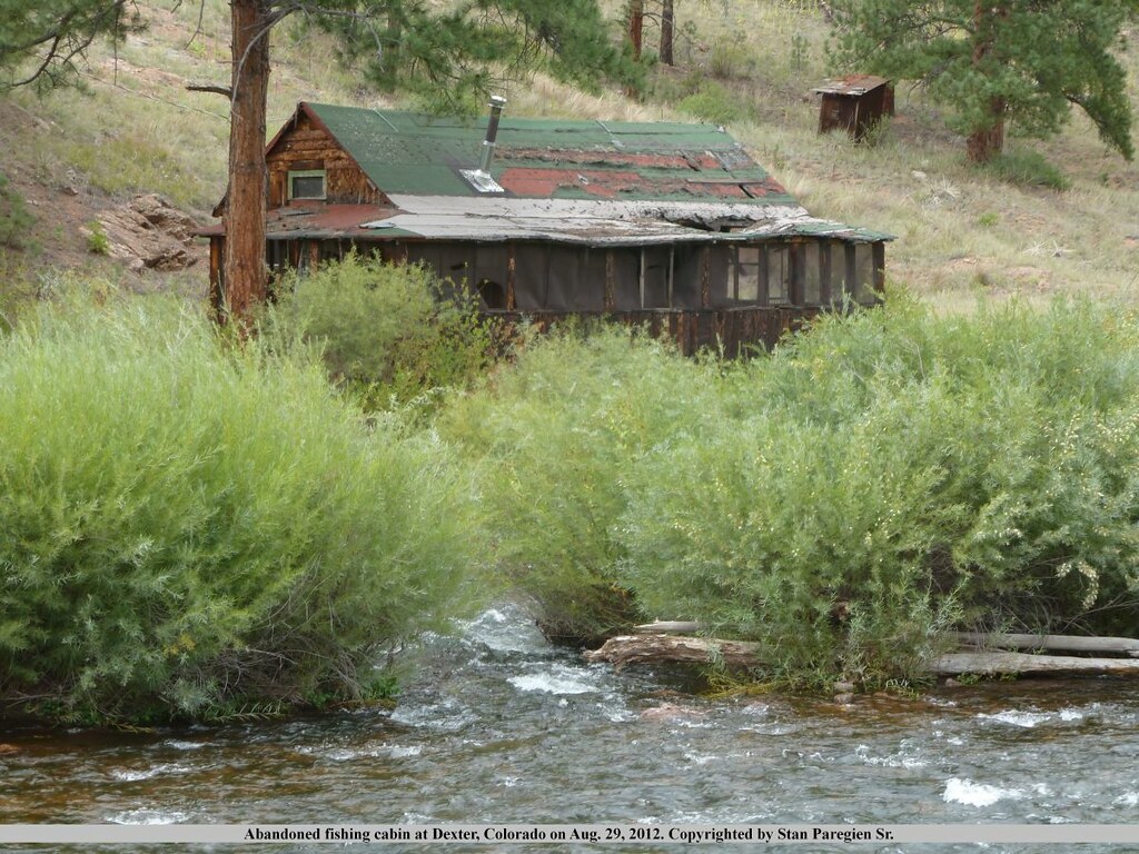 Abandoned fishing cabin on the river at Deckers, Colorado … Flickr