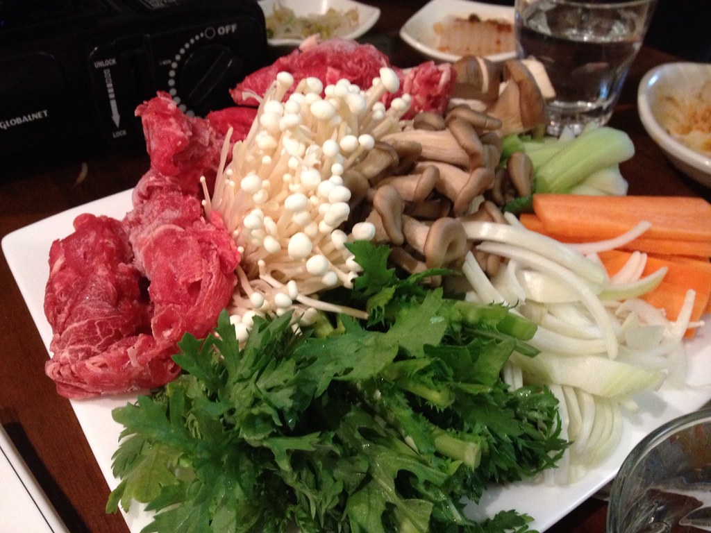 Korean soup Am amazing array of ingredients for soup at 7&… Flickr