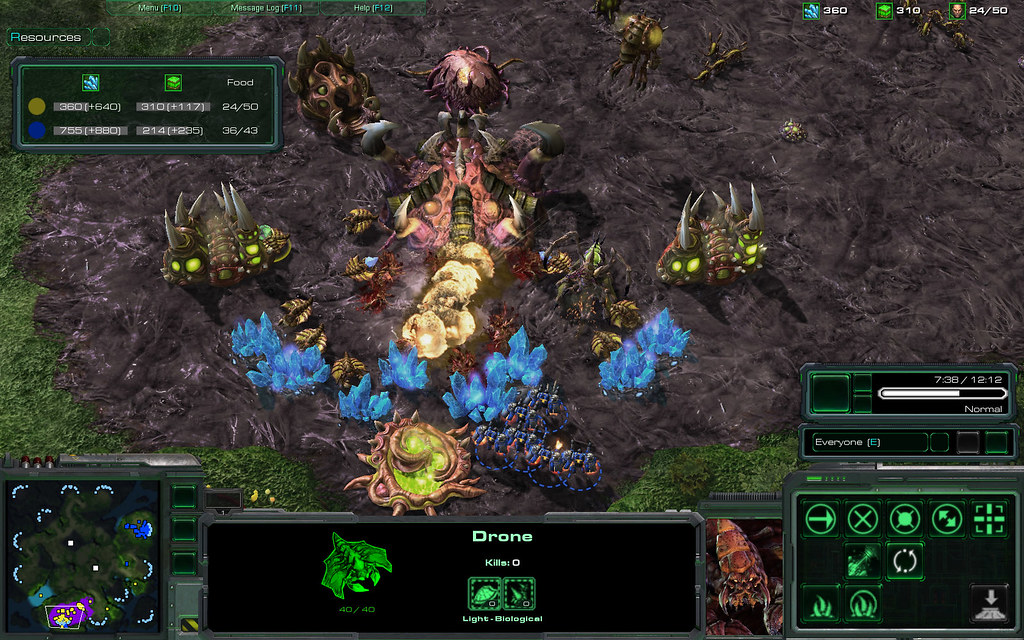 Starcraft 2 UI Zerg This is what Starcraft 2 looks like f… Flickr