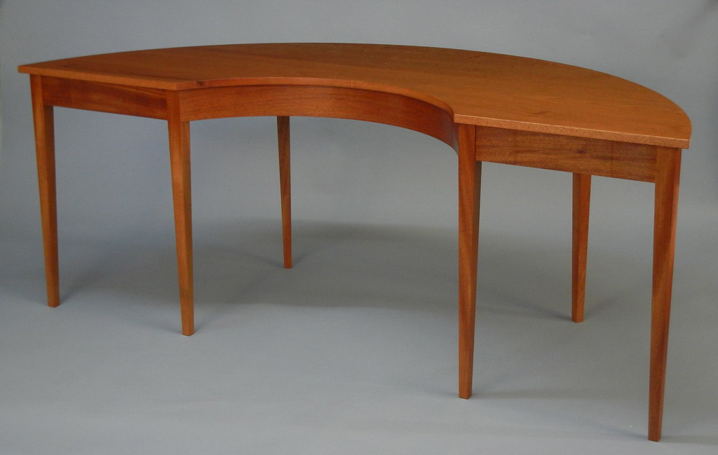 Curved Writing Desk handmade by Doucette and Wolfe Furnitu… Flickr