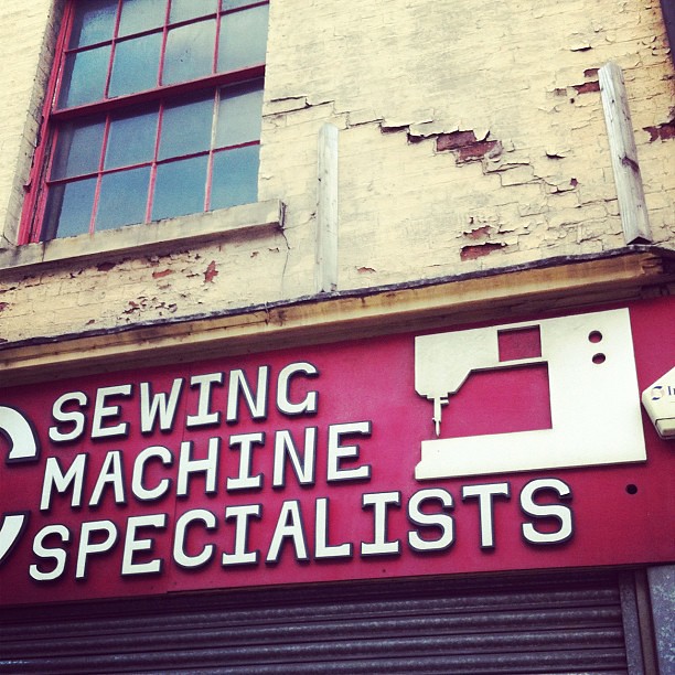 Sewing machine specialists. Shop sign, Leeds Jane McDevitt Flickr