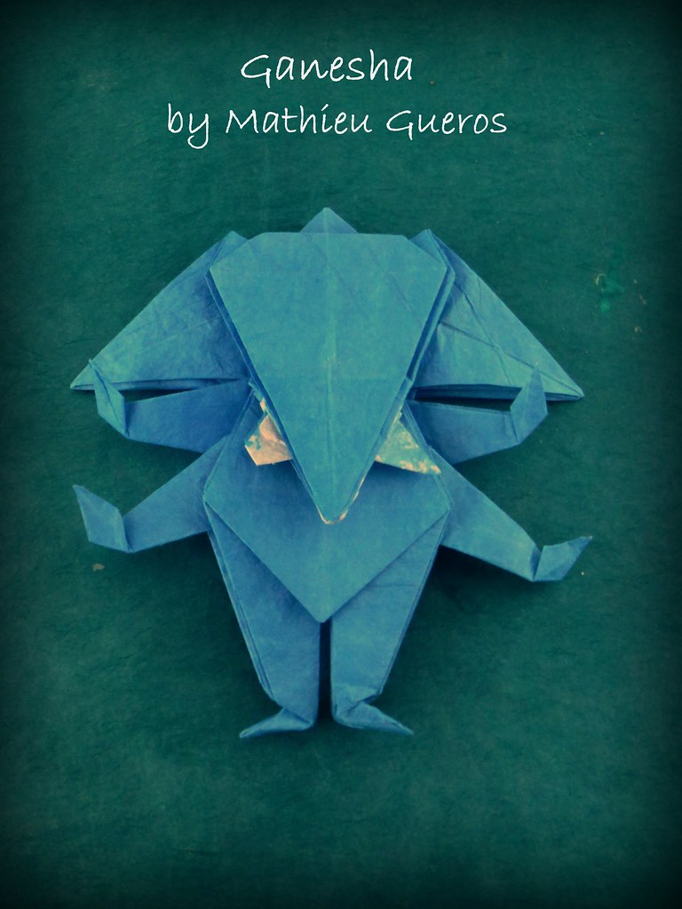 Origami Ganesha by Mathieu Gueros Mahieu Flickr