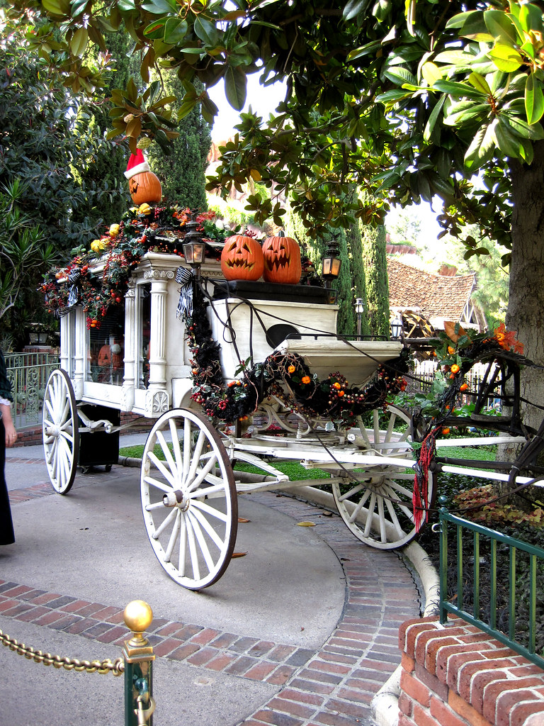 Haunted Mansion hearse Nightmare Before Christmas time! Flickr