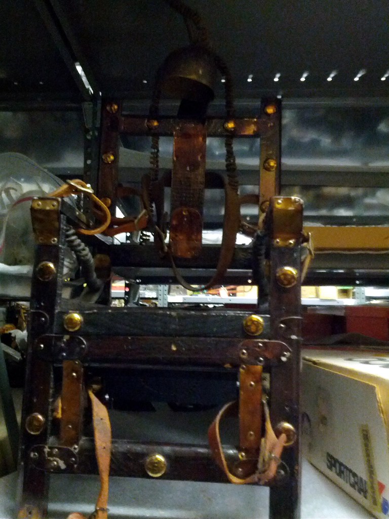 Toy electric chair, stacks, Strong National Museum of Play… Flickr