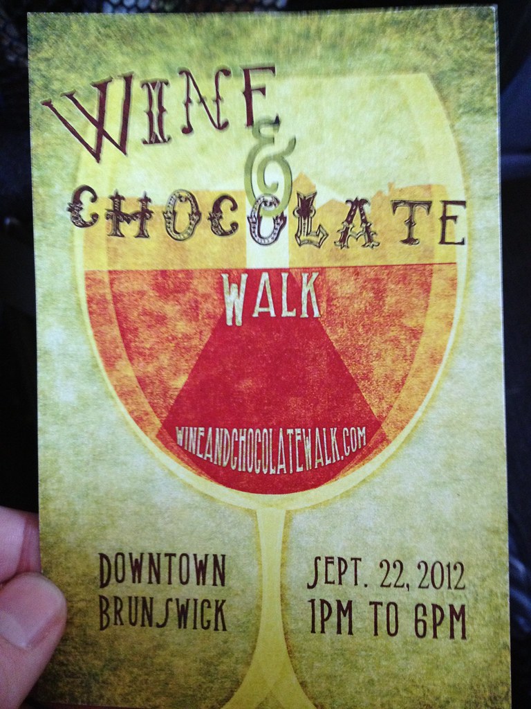Wine and Chocolate Walk in Brunswick Could be fun. We migh… Flickr