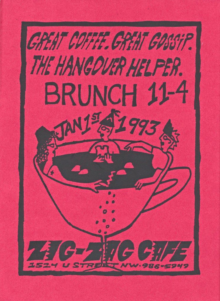 ZigZag Cafe 2524 U Street, NW, 1993. rockcreek Flickr