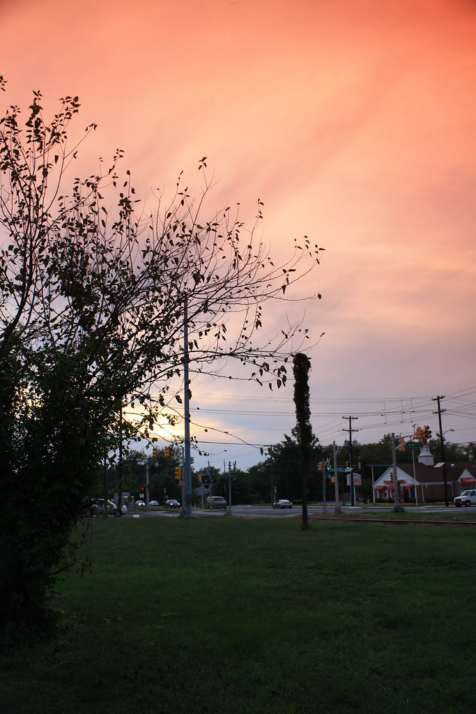 Hazy Summer Sunset Masonville Mount Laurel NJ Labor Day We… Flickr