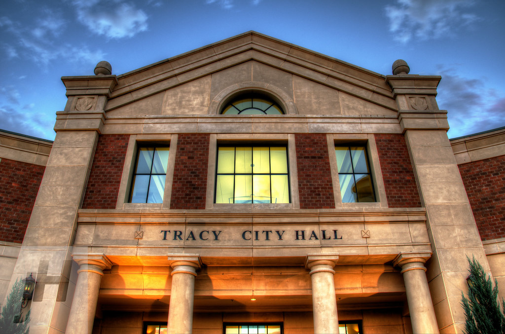 Tracy City Hall close up Jim Haskell Flickr