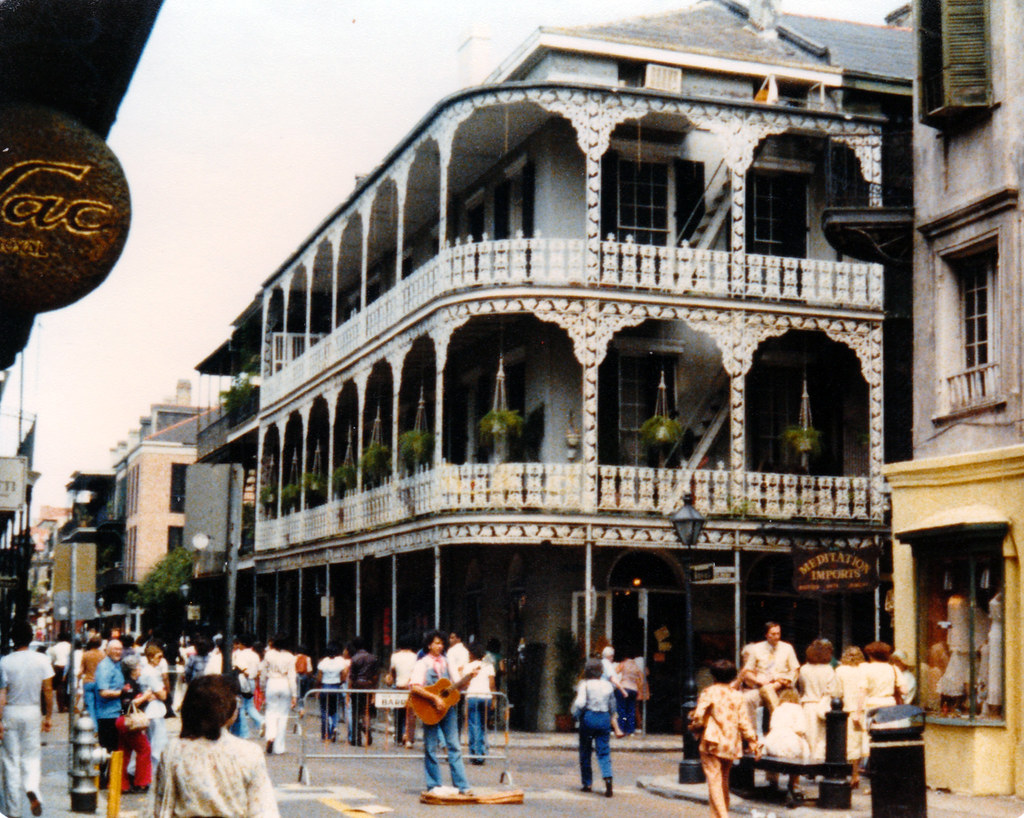 1979 Rue Bourbon & Bienville Ave, French Quarter, New Or… Flickr