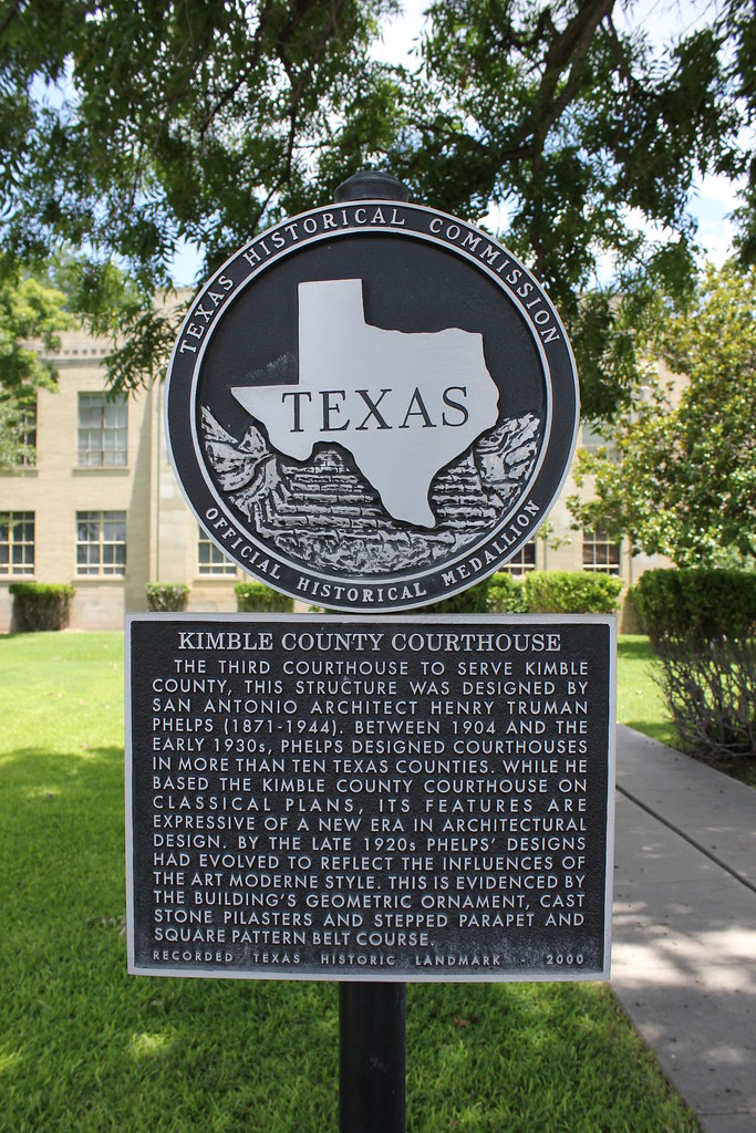 Kimble Country Courthouse, Junction, Texas Historical Mark… Flickr