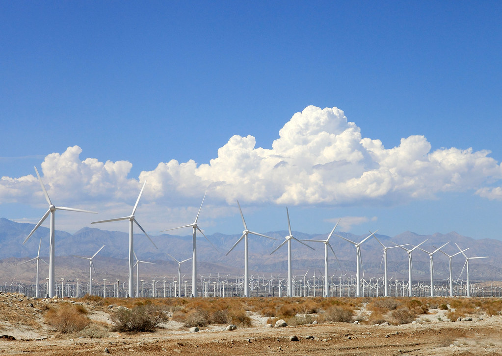 Wind Farm A wind farm spotted outside Palm Springs, Califo… Flickr