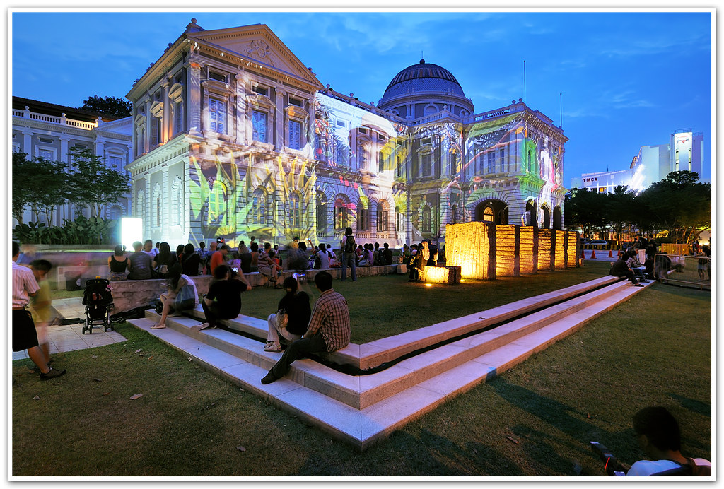 singapore night festival 2023 national museum Night Light National Museum of Singapore dennisngkh Flickr