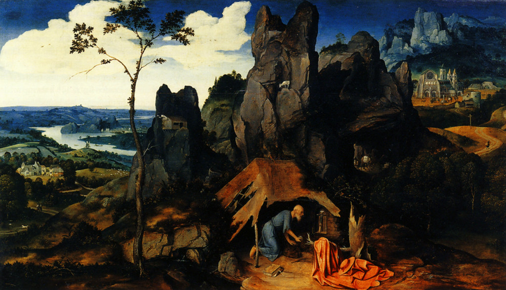 Joachim Patinir, Landscape w St. Jerome.c.1520.[Louvre] Flickr