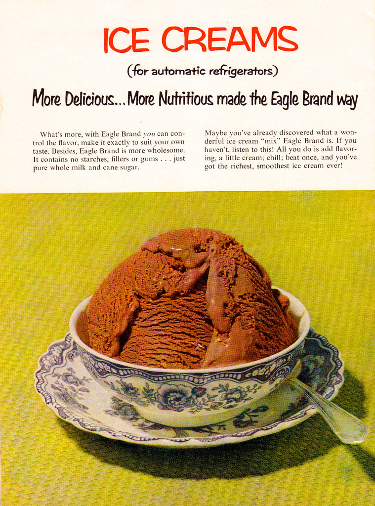 Ice Creams for automatic refidgerator 1950s Borden's Brand… Flickr