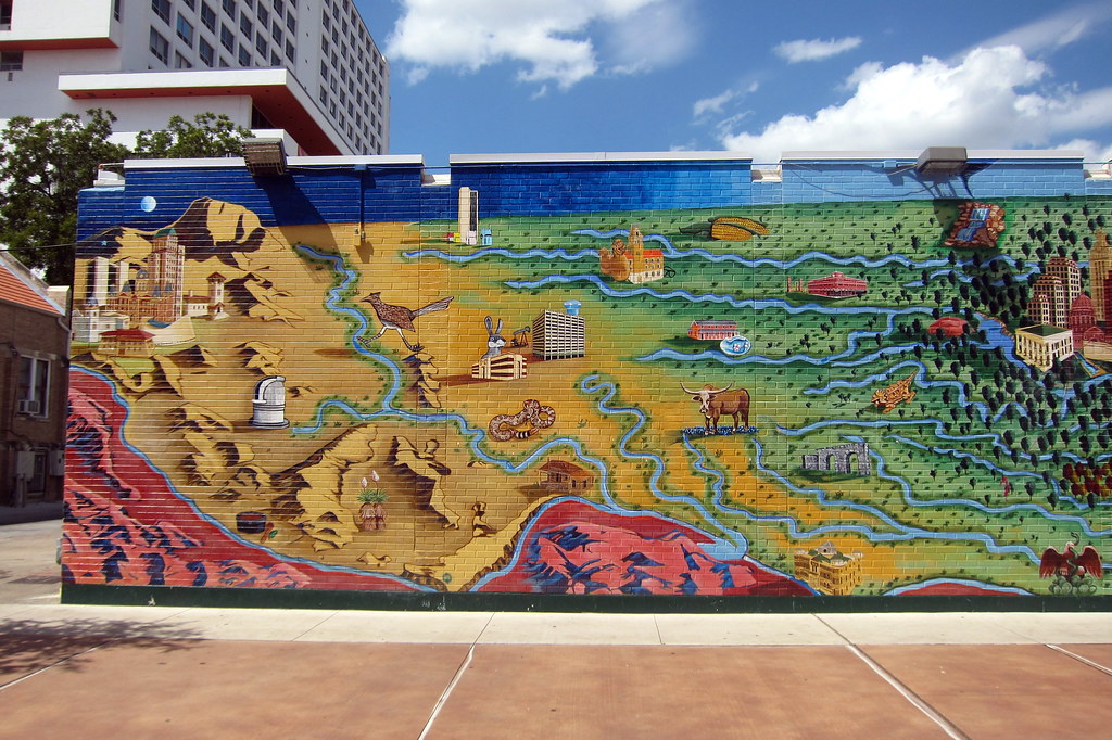 Austin UT Renaissance Market Austintatious Mural a photo on