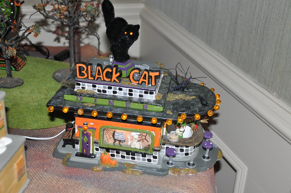 Black Cat Diner Department 56 Halloween Village GTFAS GTFAS Tumblr