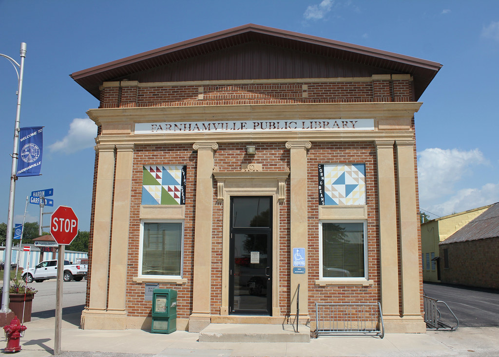 Public Library & City Hall Farnhamville, IA Tom McLaughlin Flickr