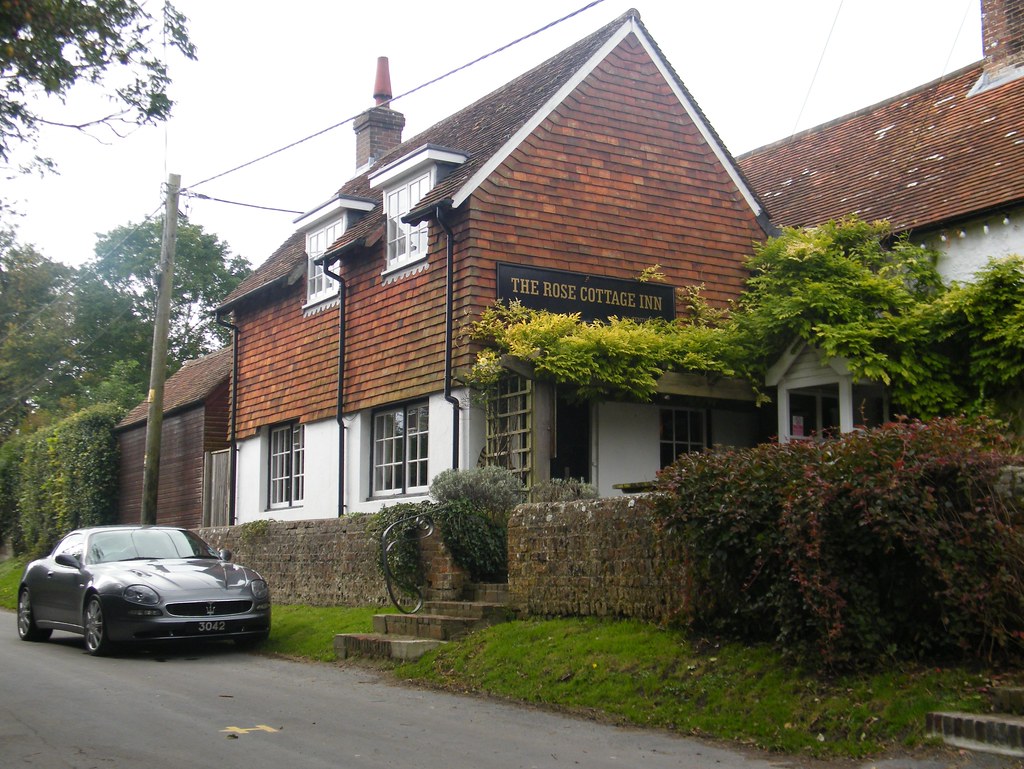 The Rose Cottage Inn, Alciston ..and a Maserati Clive Barker