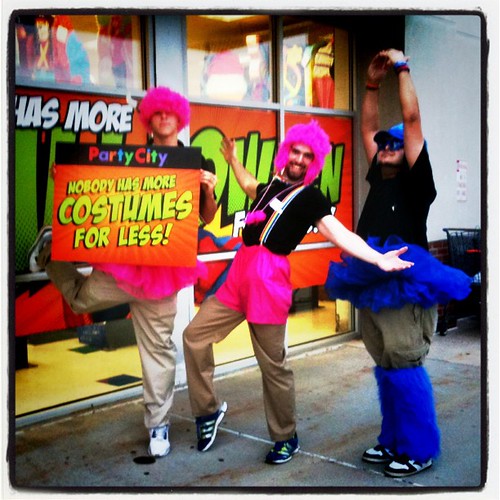 Dedicated Staff at Party City demonstrating Halloween Cost… Flickr