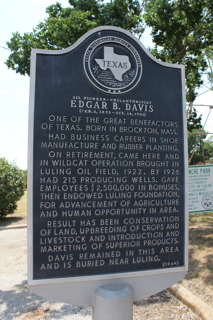 Edgar B. Davis, Luling, Texas Historical Marker (Feb. 2, 1… Flickr