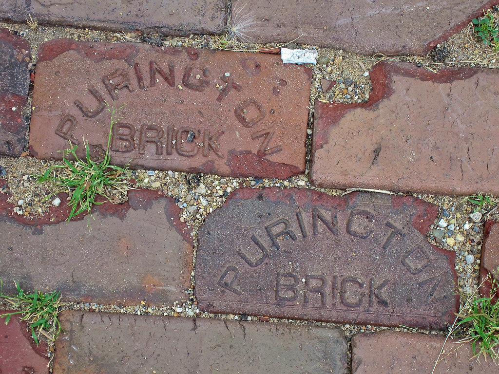Purington Brick, Peoria, IL Purington bricks in a sidewalk… Flickr