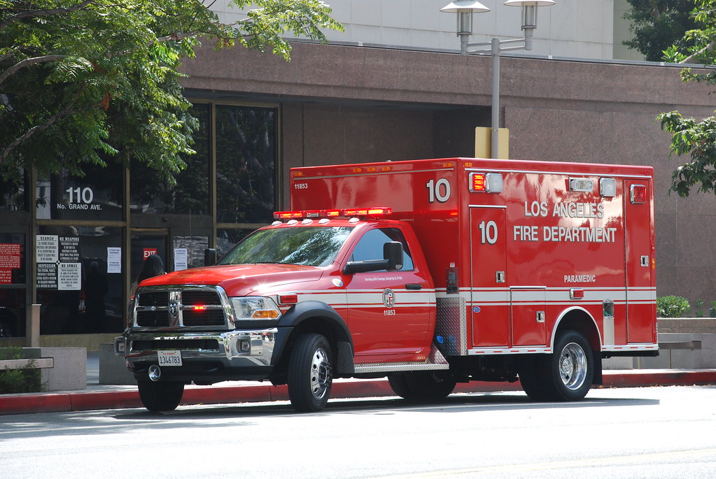 LAFD Ambulance Los Angeles Fire Department Dodge ambulance… So Cal