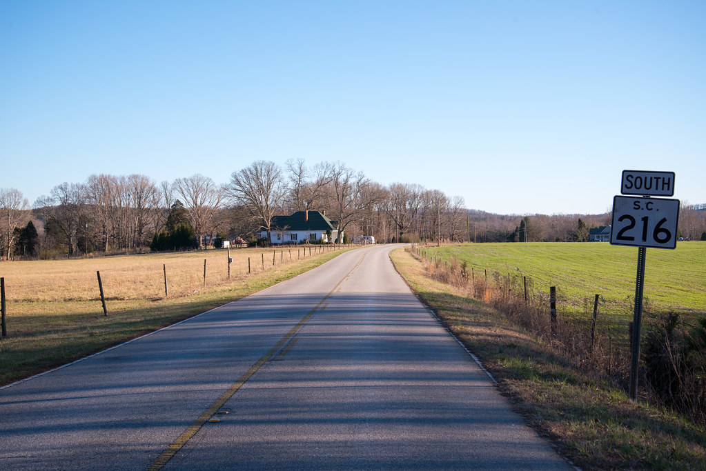 1302010810 Blacksburg First sign of SC 216, heading south… Flickr