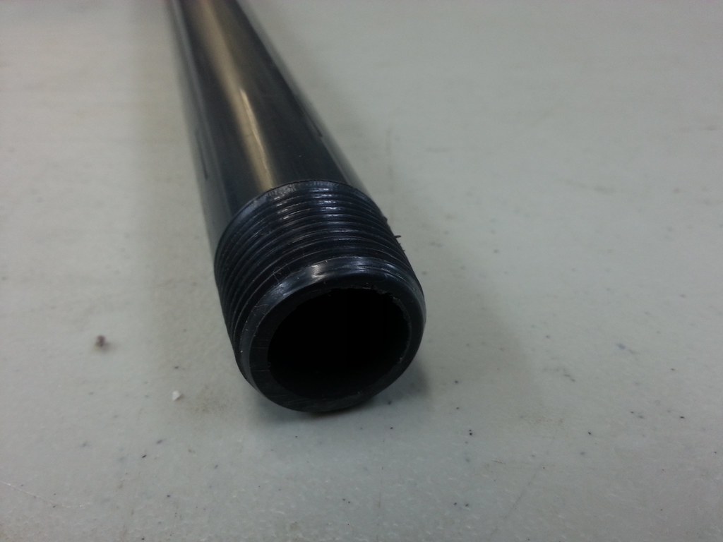Threaded pvc The threads on the pipe are apparently the sa… Flickr