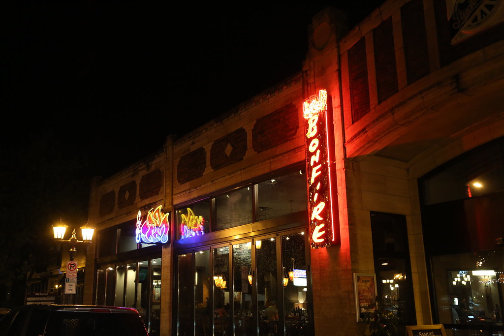 Axel's Bonfire Signs including a simulated bonfire Flickr