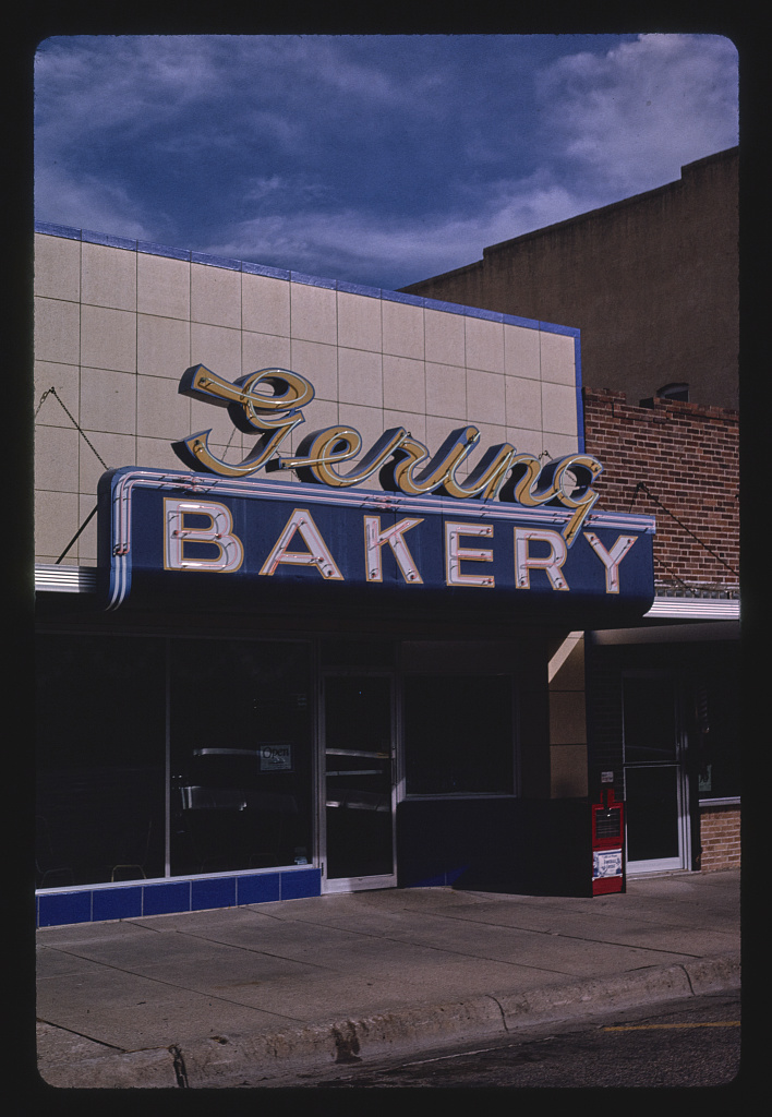 Gering Bakery, vertical view, 10th Street, Gering, Nebraska (LOC) a