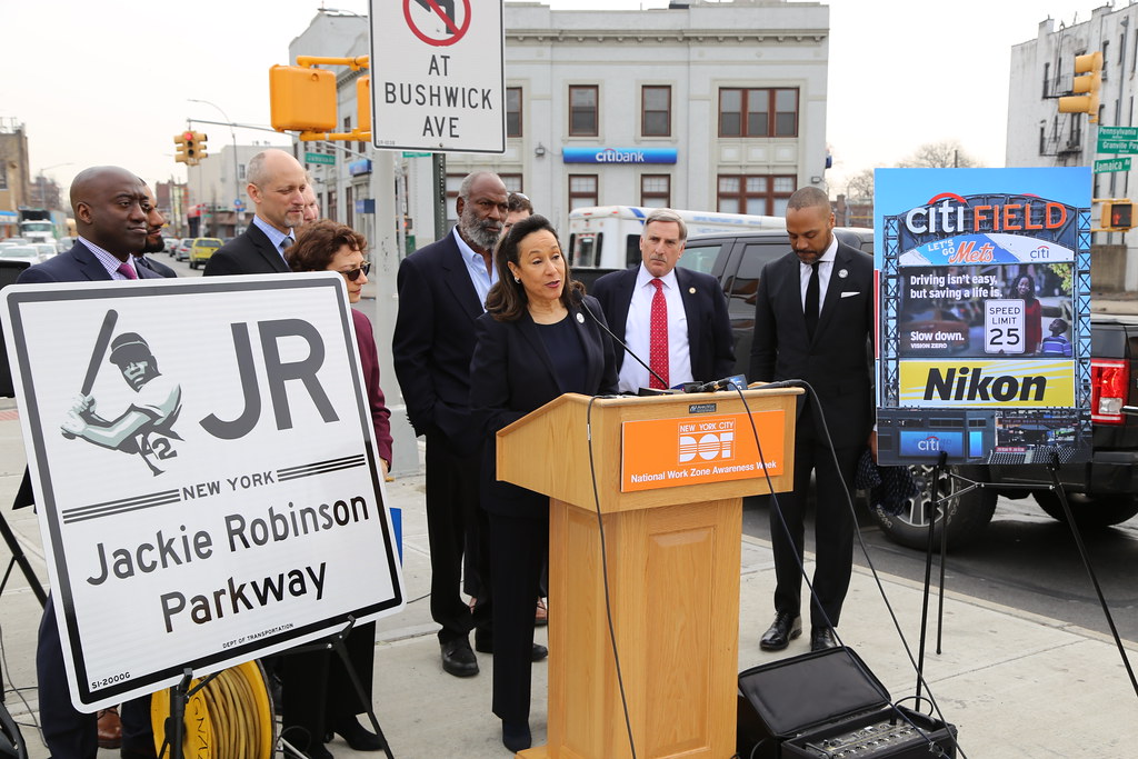 New Signs on Jackie Robinson Parkway New York City Department of